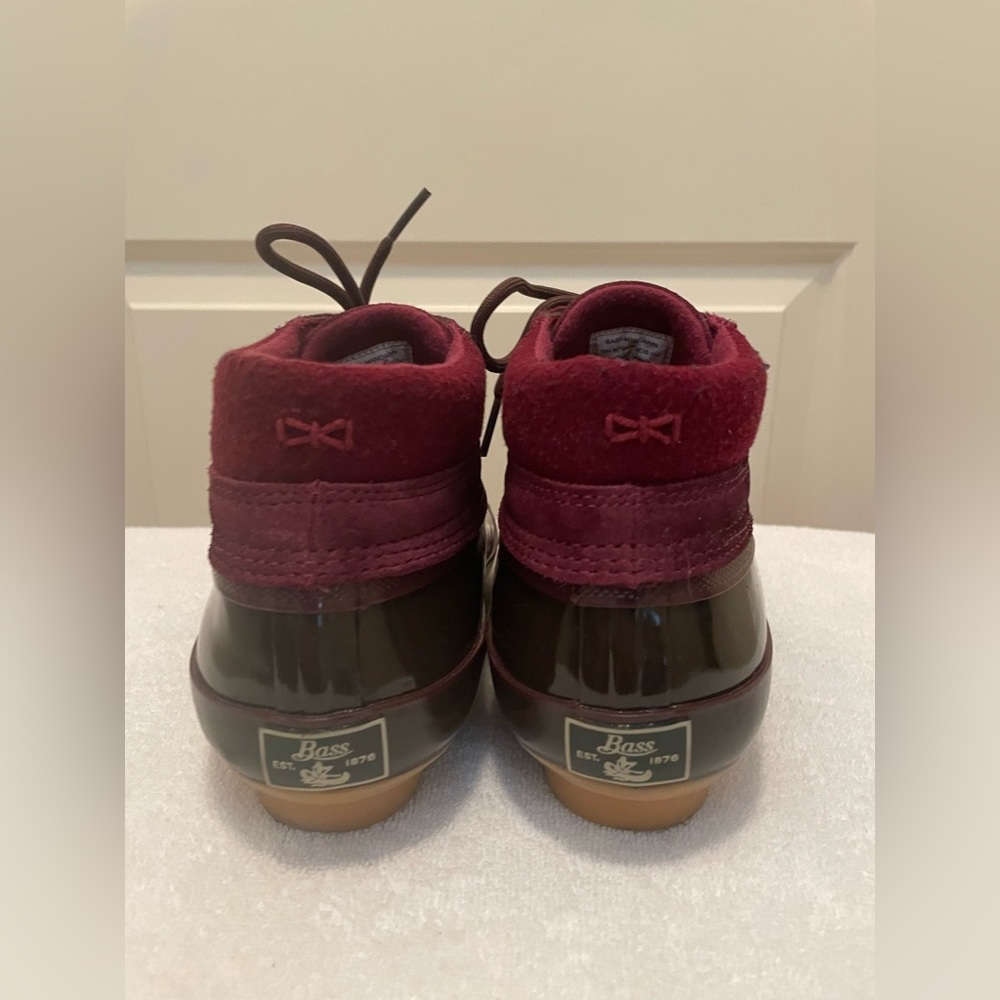 G.H. Bass Leather Wool Rubber Waterproof Duck Bootie - Women’s Size 7 - Picture 4 of 9